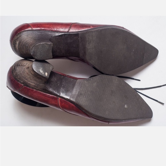 MOMA Womens Burgundy Heeled Shoes - Picture 9 of 9